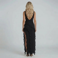 Jillian Ruffle Maxi Dress