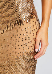 Carmine Embellished Dress