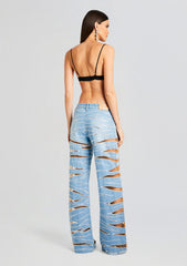 Renzo Embellished Denim Jean