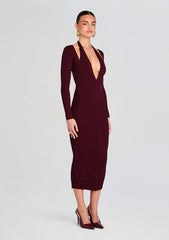 Odelia Metallic Knit Dress