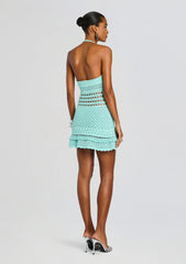 Saffy Metallic Crochet Dress
