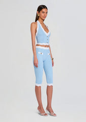 Leena Metallic Rib Knit Top