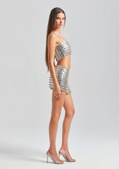 Kauren Embellished Chainmail Top