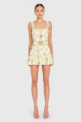 Lena Romper in Trellis