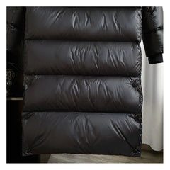 Women's Quilted Down Puffer Coat | Hooded Long Warm Winter Coat