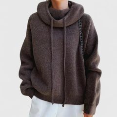 Women's Turtleneck Knit Sweater | Cozy Ribbed Roll-Neck