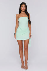 Island Horizon Strapless Mini Dress Mint