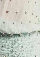 Lennon Embellished Silk Chiffon Dress