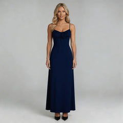 Iliana Lace-Up Maxi Dress