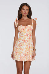 Icon Behaviour Mini Dress Orange