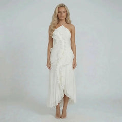 Nathalie Ruffle Maxi Dress