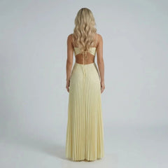Naomi Pleated Maxi Dress