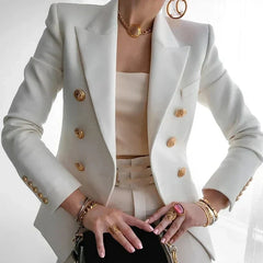 Womens Blazer | Double-Breasted Style | Structured Jacket | Elegant | Versatile