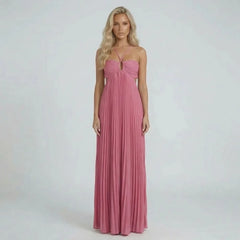 Naomi Pleated Maxi Dress