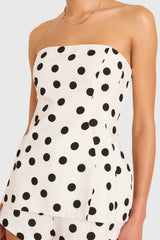 Linda Top in Polka Dot