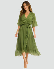 Wrap Maxi Dress | Elegant Long Summer Dress for Effortless Style