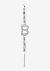 Rhinestone Alphabet Letter Bracelet