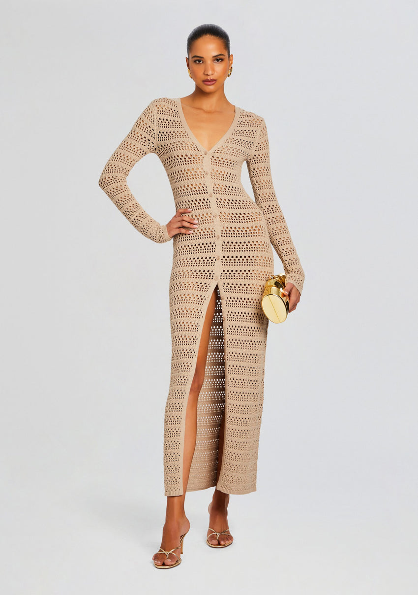 Dorothea Knit Crochet Cardigan