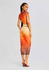 Nia Mesh Midi Skirt