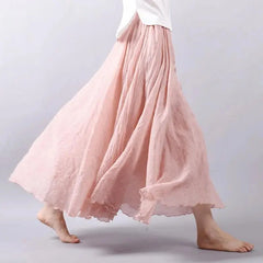 Women's Skirt | Flowy A-Line Maxi Skirt | Lightweight Elegant Design
