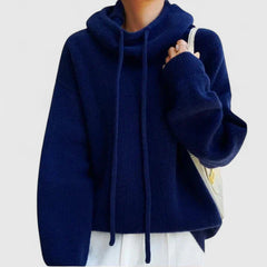 Women's Turtleneck Knit Sweater | Cozy Ribbed Roll-Neck