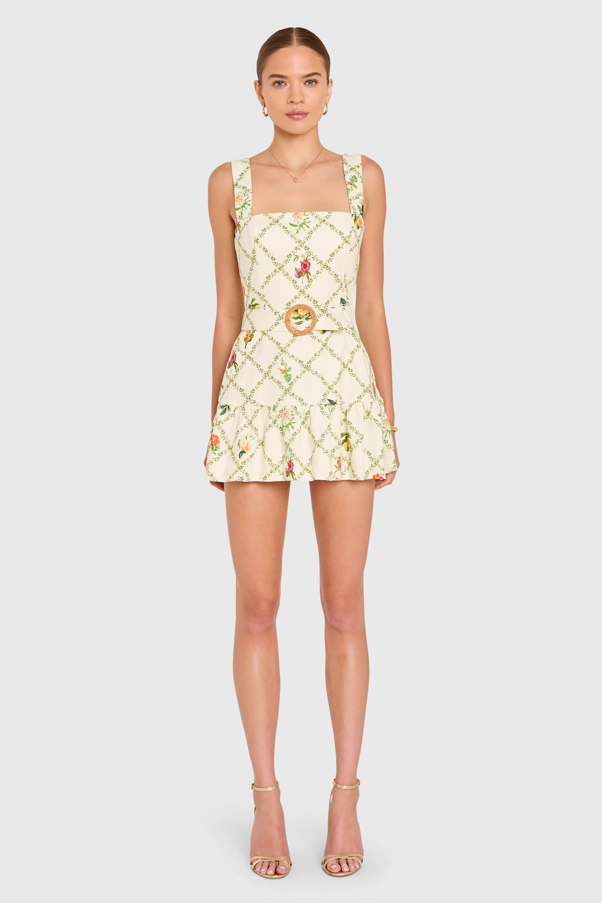 Lena Romper in Trellis