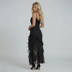 Jillian Ruffle Maxi Dress