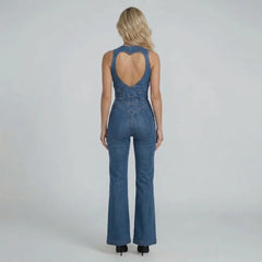 Sloane Heartcut Denim Jumpsuit